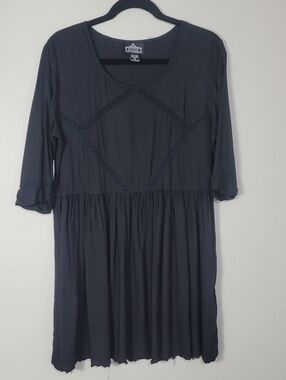 Angie Embroidered Babydoll Mini Dress Size Medium